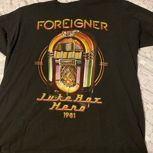vintage band tee foreigner